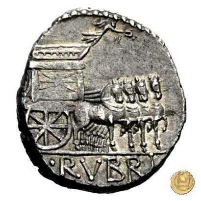 348/1 - denario L. Rubrius Dossenus 87 a.C. (Roma)