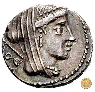 348/2 - denario L. Rubrius Dossenus 87 BC (Roma)