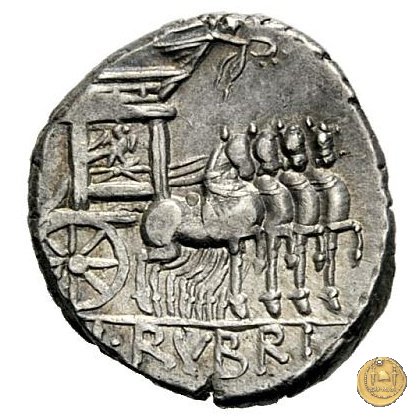 348/2 - denario L. Rubrius Dossenus 87 a.C. (Roma)