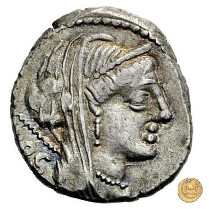 348/2 - denario L. Rubrius Dossenus 87 BC (Roma)