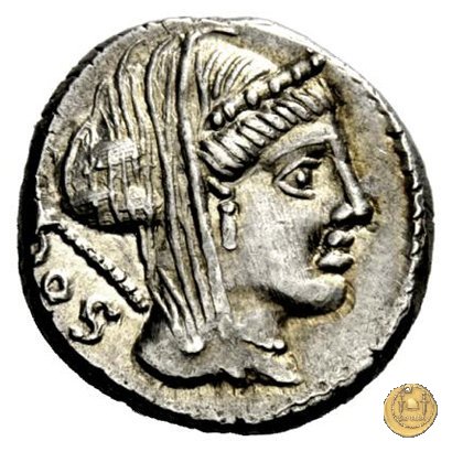 348/2 - denario L. Rubrius Dossenus 87 BC (Roma)