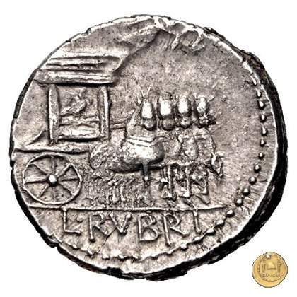 348/2 - denario L. Rubrius Dossenus 87 a.C. (Roma)