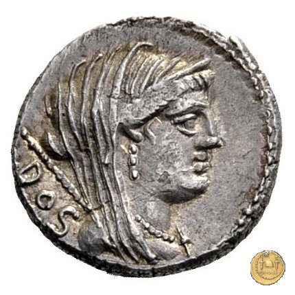 348/2 - denario L. Rubrius Dossenus 87 BC (Roma)