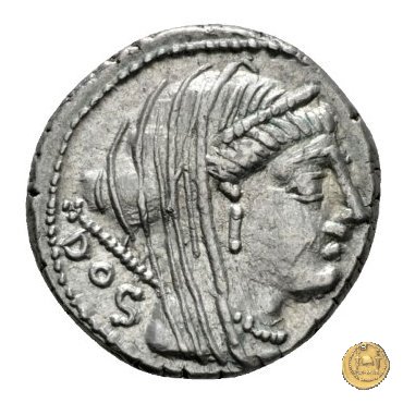 348/2 - denario L. Rubrius Dossenus 87 BC (Roma)