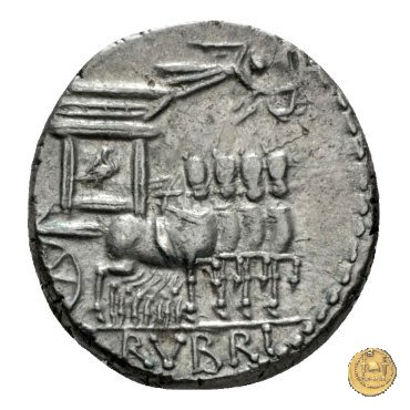 348/2 - denario L. Rubrius Dossenus 87 BC (Roma)