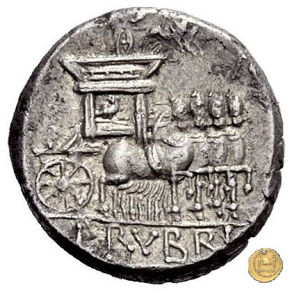 348/3 - denario L. Rubrius Dossenus 87 BC (Roma)