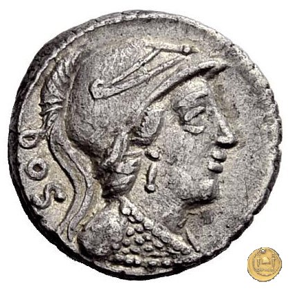 348/3 - denario L. Rubrius Dossenus 87 BC (Roma)