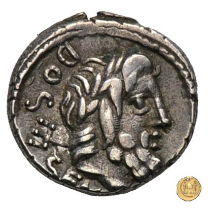 348/4 - quinario L. Rubrius Dossenus 87 BC (Roma)