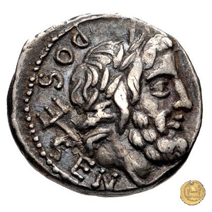 348/4 - quinario L. Rubrius Dossenus 87 BC (Roma)