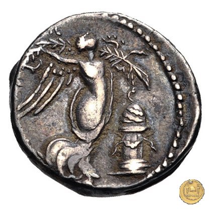 348/4 - quinario L. Rubrius Dossenus 87 BC (Roma)