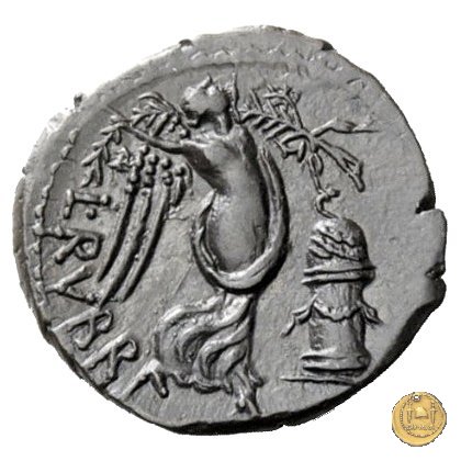 348/4 - quinario L. Rubrius Dossenus 87 BC (Roma)