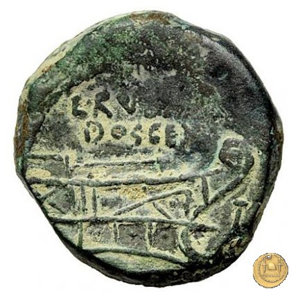 348/5 - asse L. Rubrius Dossenus 87 BC (Roma)