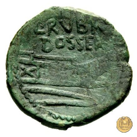 348/5 - asse L. Rubrius Dossenus 87 BC (Roma)