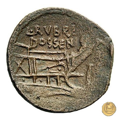 348/5 - asse L. Rubrius Dossenus 87 a.C. (Roma)