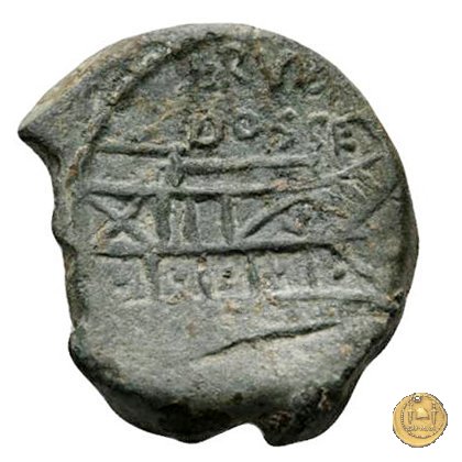 348/5 - asse L. Rubrius Dossenus 87 BC (Roma)