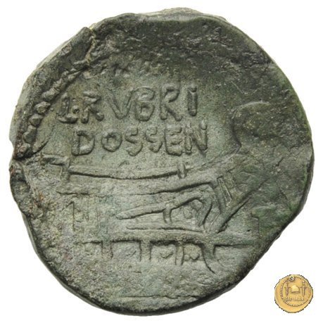 348/5 - asse L. Rubrius Dossenus 87 BC (Roma)