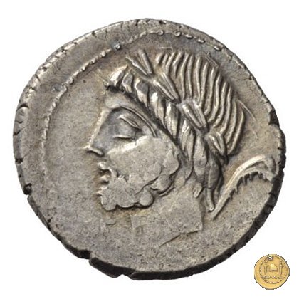 349/1 - denario L. Memmius L.f. / C. Memmius L.f. Gal.(eria) 87 a.C. (Roma)
