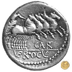 350A/1 - denario C. Gargonius (Gargilius) / Ogulnius / M. Vergilius 86 BC (Roma)