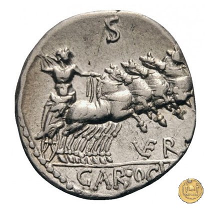 350A/1 - denario M. Vergilius / C. Gargonius (Gargilius) / Ogulnius 86 BC (Roma)