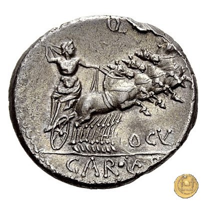 350A/1 - denario Ogulnius / C. Gargonius (Gargilius) / M. Vergilius 86 BC (Roma)