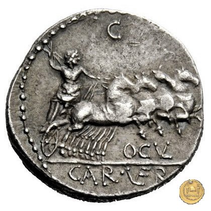 350A/1 - denario Ogulnius / C. Gargonius (Gargilius) / M. Vergilius 86 BC (Roma)