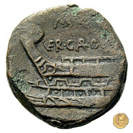 350A/3 - asse M. Vergilius / C. Gargonius (Gargilius) / Ogulnius 86 BC (Roma)