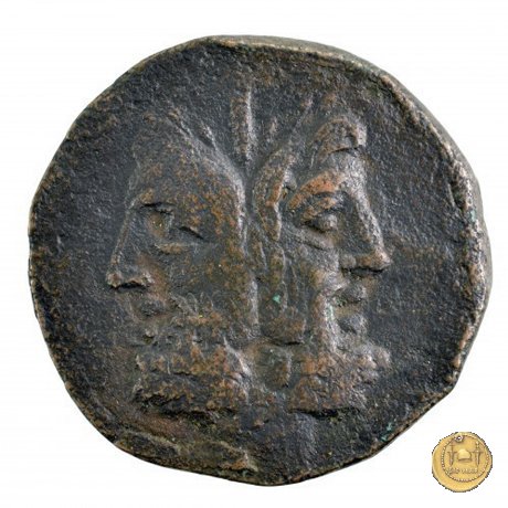 350A/3 - asse M. Vergilius / C. Gargonius (Gargilius) / Ogulnius 86 BC (Roma)