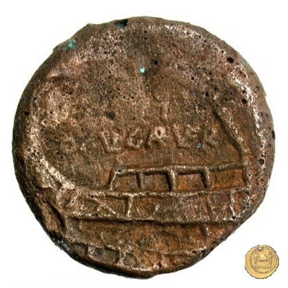 350A/3 - asse Ogulnius / C. Gargonius (Gargilius) / M. Vergilius 86 a.C. (Roma)