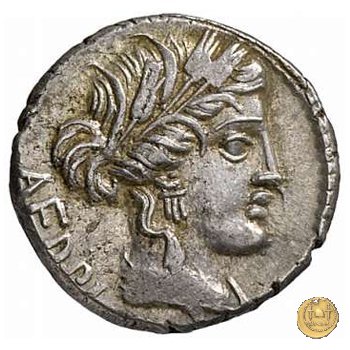 351/1 - denario L. Critonius / M. Fannius 86 BC (Roma)