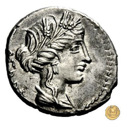 351/1 - denario L. Critonius / M. Fannius 86 BC (Roma)