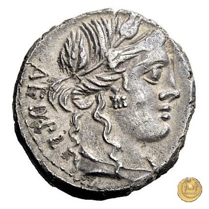 351/1 - denario L. Critonius / M. Fannius 86 BC (Roma)