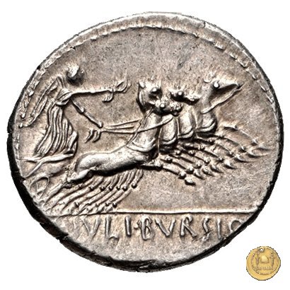 352/1 - denario L. Iulius Bursio 85 BC (Roma)