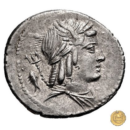 352/1 - denario L. Iulius Bursio 85 BC (Roma)