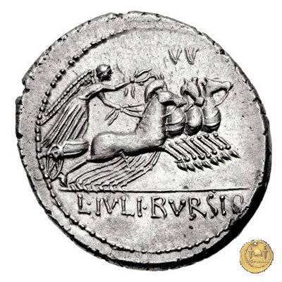 352/1 - denario L. Iulius Bursio 85 BC (Roma)