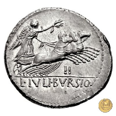 352/1 - denario L. Iulius Bursio 85 BC (Roma)