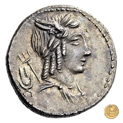352/1 - denario L. Iulius Bursio 85 BC (Roma)