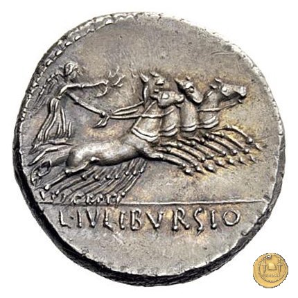 352/1 - denario L. Iulius Bursio 85 BC (Roma)