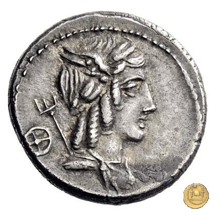 352/1 - denario L. Iulius Bursio 85 BC (Roma)