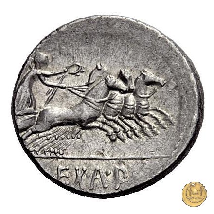 352/1 - denario L. Iulius Bursio 85 BC (Roma)