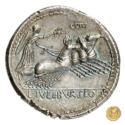 352/1 - denario L. Iulius Bursio 85 BC (Roma)