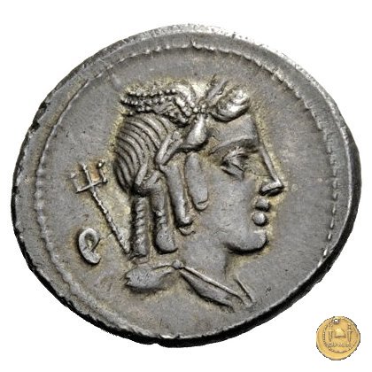 352/1 - denario L. Iulius Bursio 85 BC (Roma)