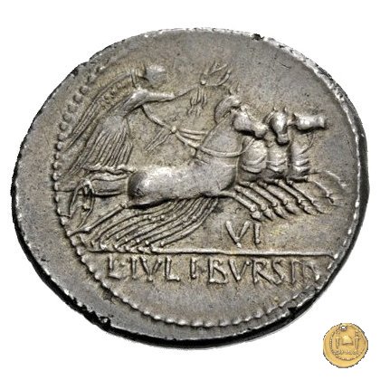 352/1 - denario L. Iulius Bursio 85 BC (Roma)