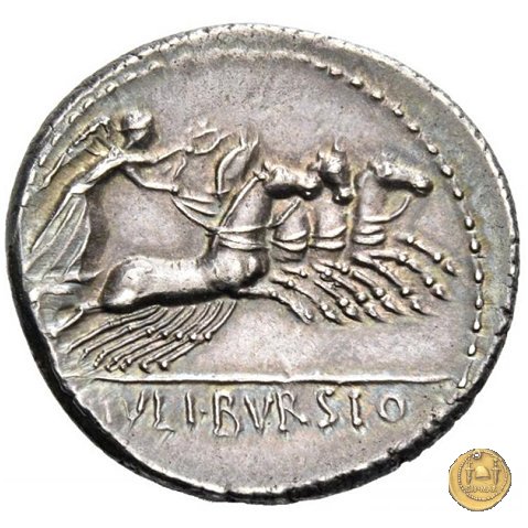 352/1 - denario L. Iulius Bursio 85 BC (Roma)