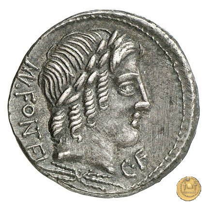 353/1 - denario Mn. Fonteius C.f. 85 BC (Roma)