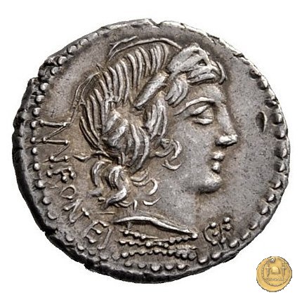 353/1 - denario Mn. Fonteius C.f. 85 BC (Roma)