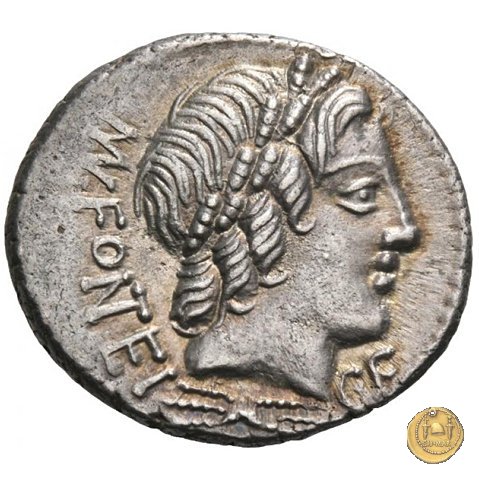 353/1 - denario Mn. Fonteius C.f. 85 BC (Roma)