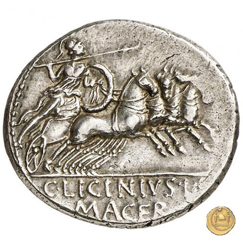 354/1 - denario C. Licinius L.f. Macer 84 BC (Roma)