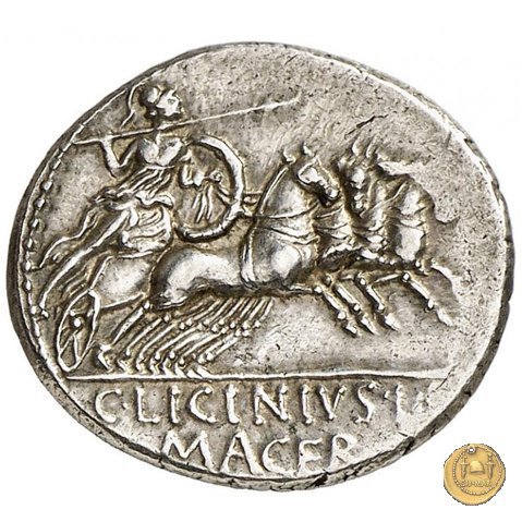 354/1 - denario C. Licinius L.f. Macer 84 BC (Roma)