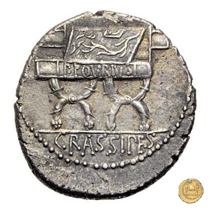 356/1 - denario P. Furius Crassipes 84 BC (Roma)