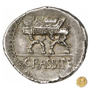 356/1 - denario P. Furius Crassipes 84 BC (Roma)